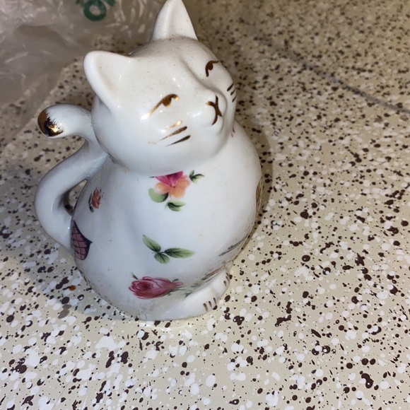 Japanese Small Colorful Porcelain Cat Figurine Andrea by Sadek - Picture 7 of 10